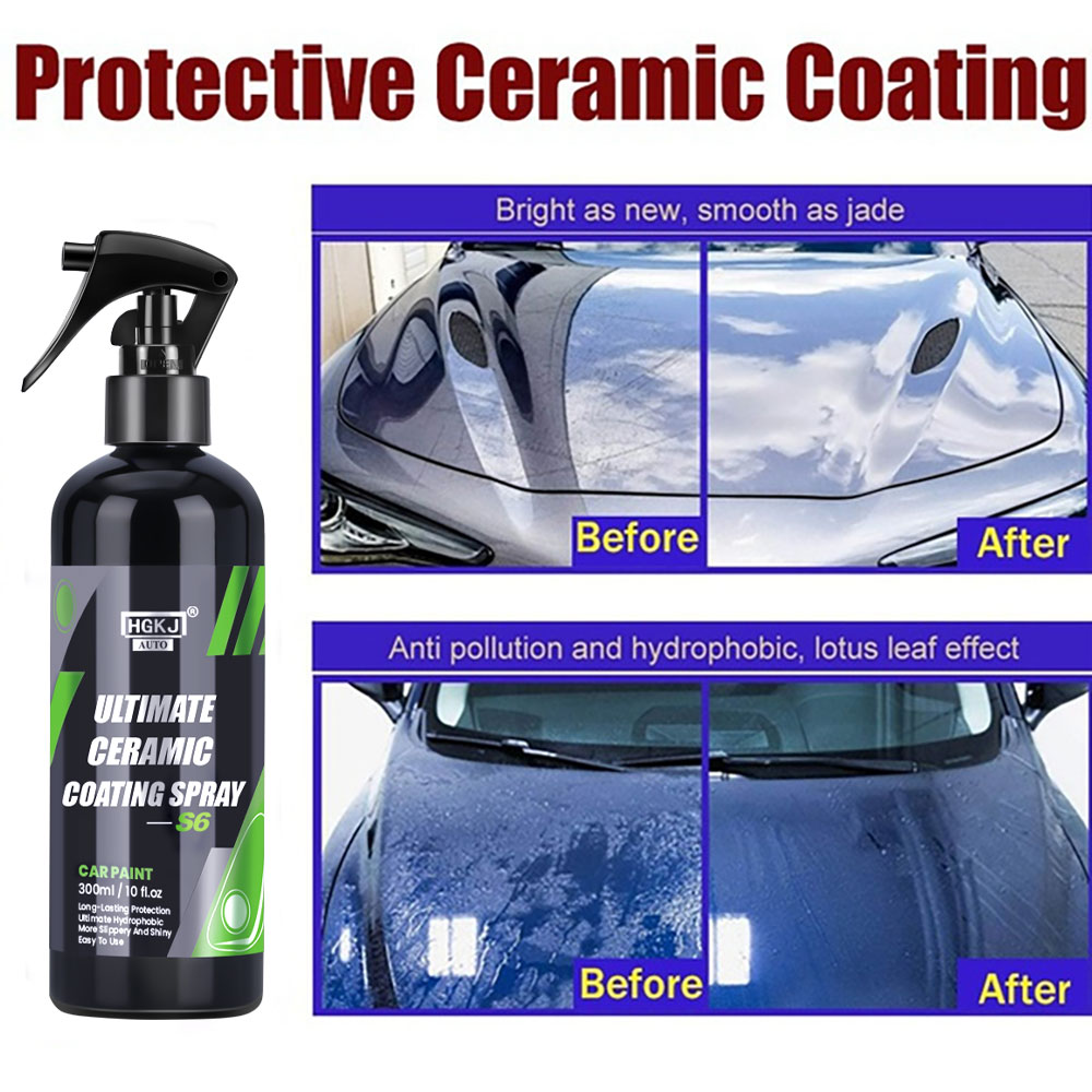 Oleophobic Coating Spray - HGKJ S6 궁극의 자동차 페인트 폴리쉬,