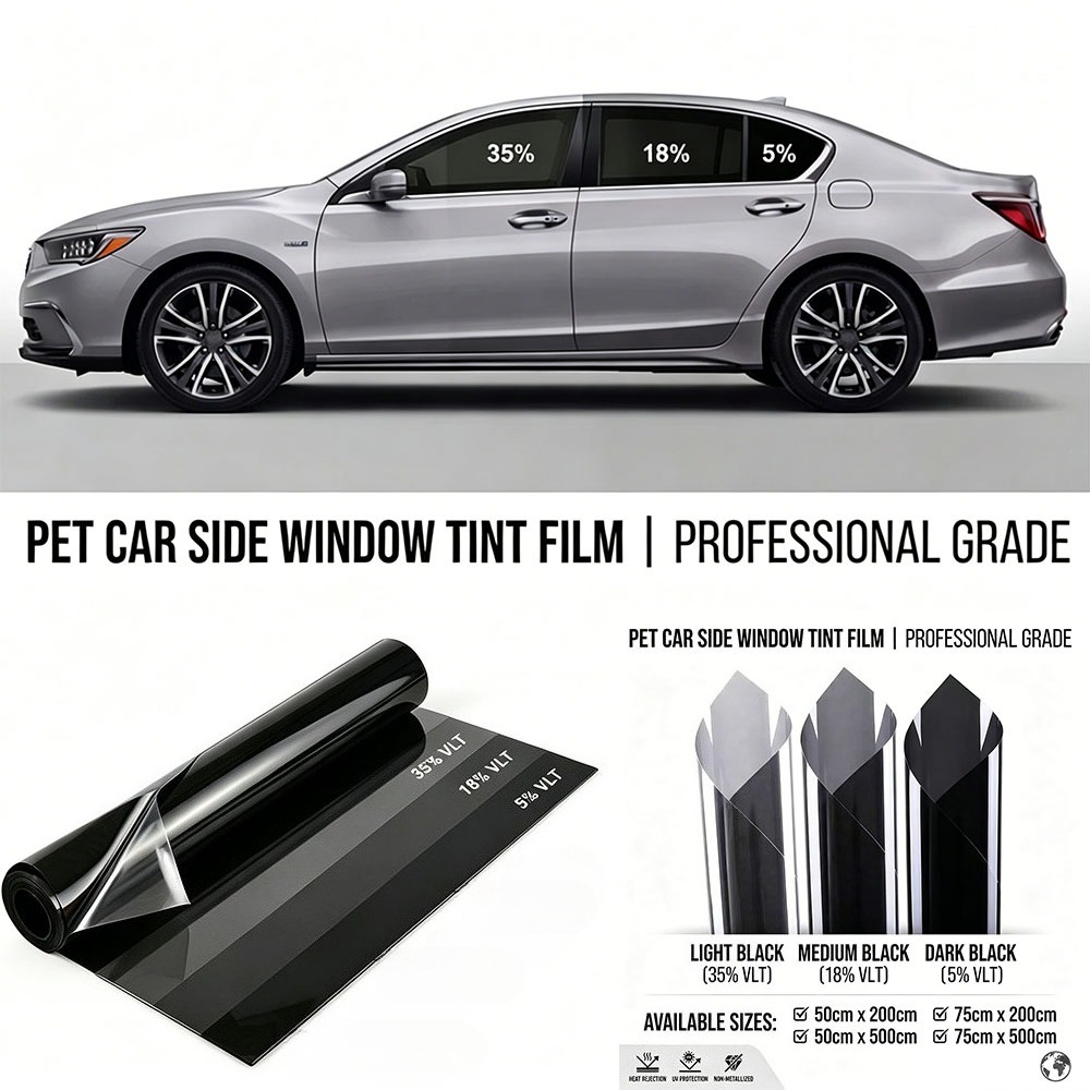 Glass Protector Auto - 2m/5m 5/18/35% VLT 자동차 윈도우 프라이버시