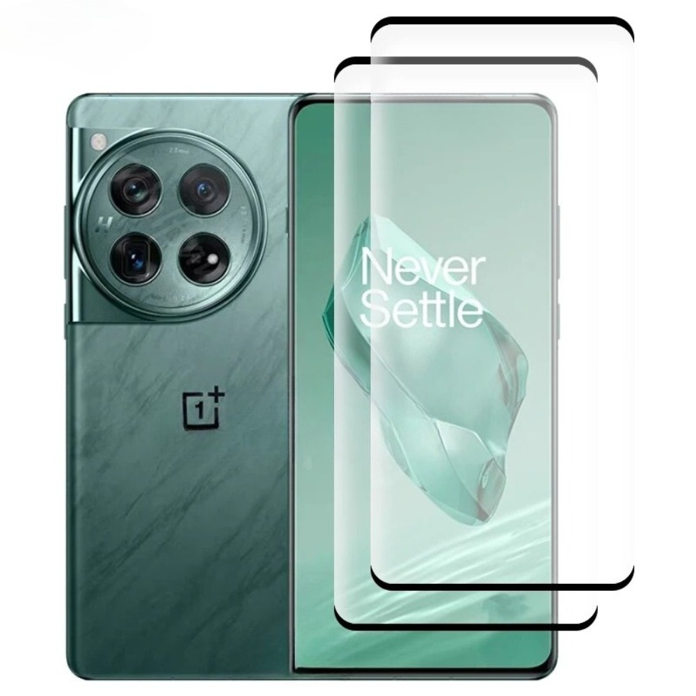 Curved Edge Screen - OnePlus 12용 HD 곡면 풀커버 강화유리,