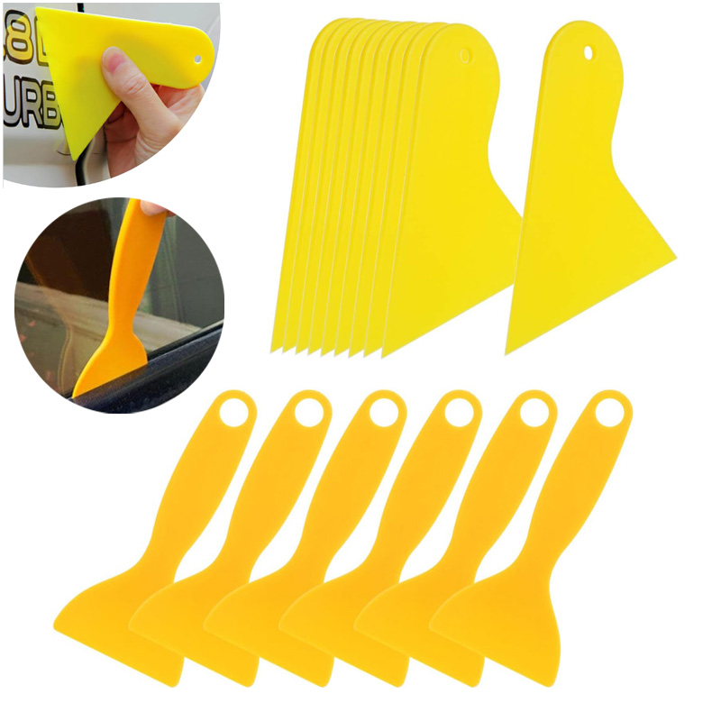 Air Bubble Remover - 6/12pcs 플라스틱 스크레이퍼 자동차 자동 청소