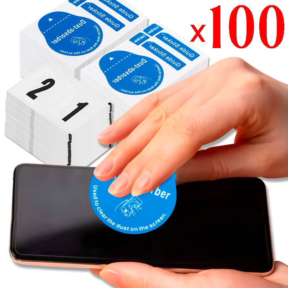 Dust Removal Sticker - 100/1개 먼지 제거 휴대폰 화면 청소