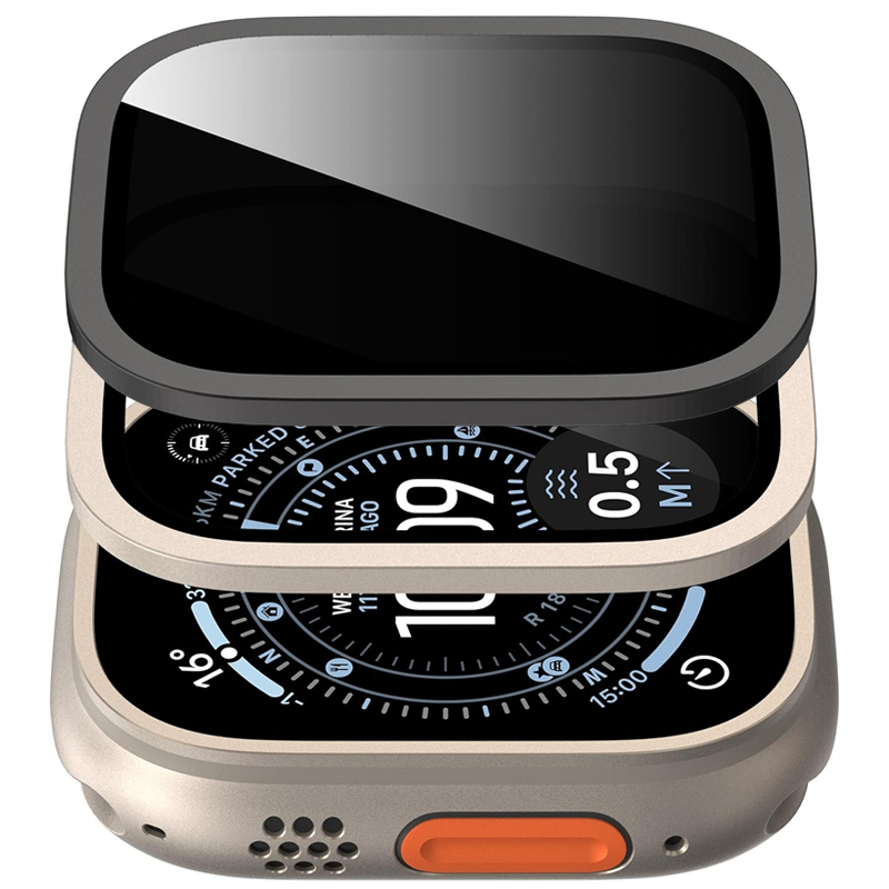 Privacy Screen Protector - 애플워치 울트라 1/2/3 49mm용 강화유리 iWatch