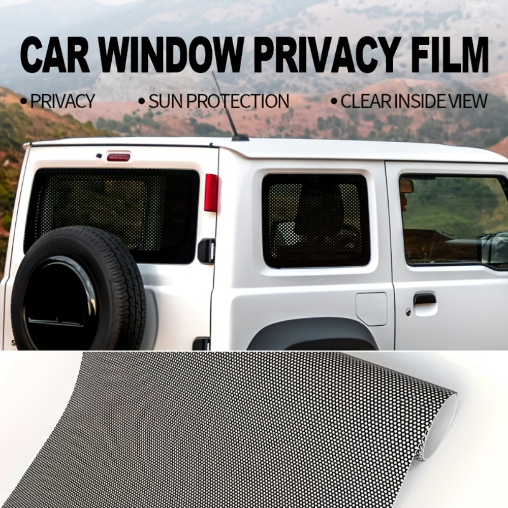 Privacy Screen Protector - 1롤 블랙 천공 비닐 프라이버시 자동차