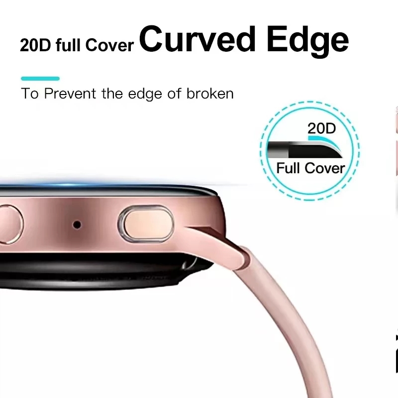 삼성 갤럭시 워치 액티브 2 용 화면 보호 유리, 전체 - Curved Edge Screen 리뷰 및 가격
