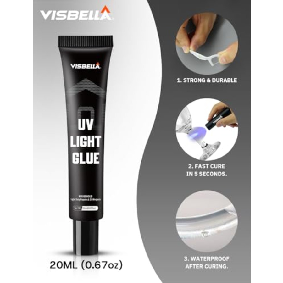 UV 라이트 글루 레진 키트(램프 포함), 몇 초 만에 - Liquid Uv Glue Kit 리뷰 및 가격