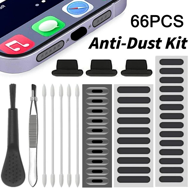 66개 먼지 방지 플러그, 휴대폰 스피커 먼지 방지 메 - Dust Removal Sticker 리뷰 및 가격