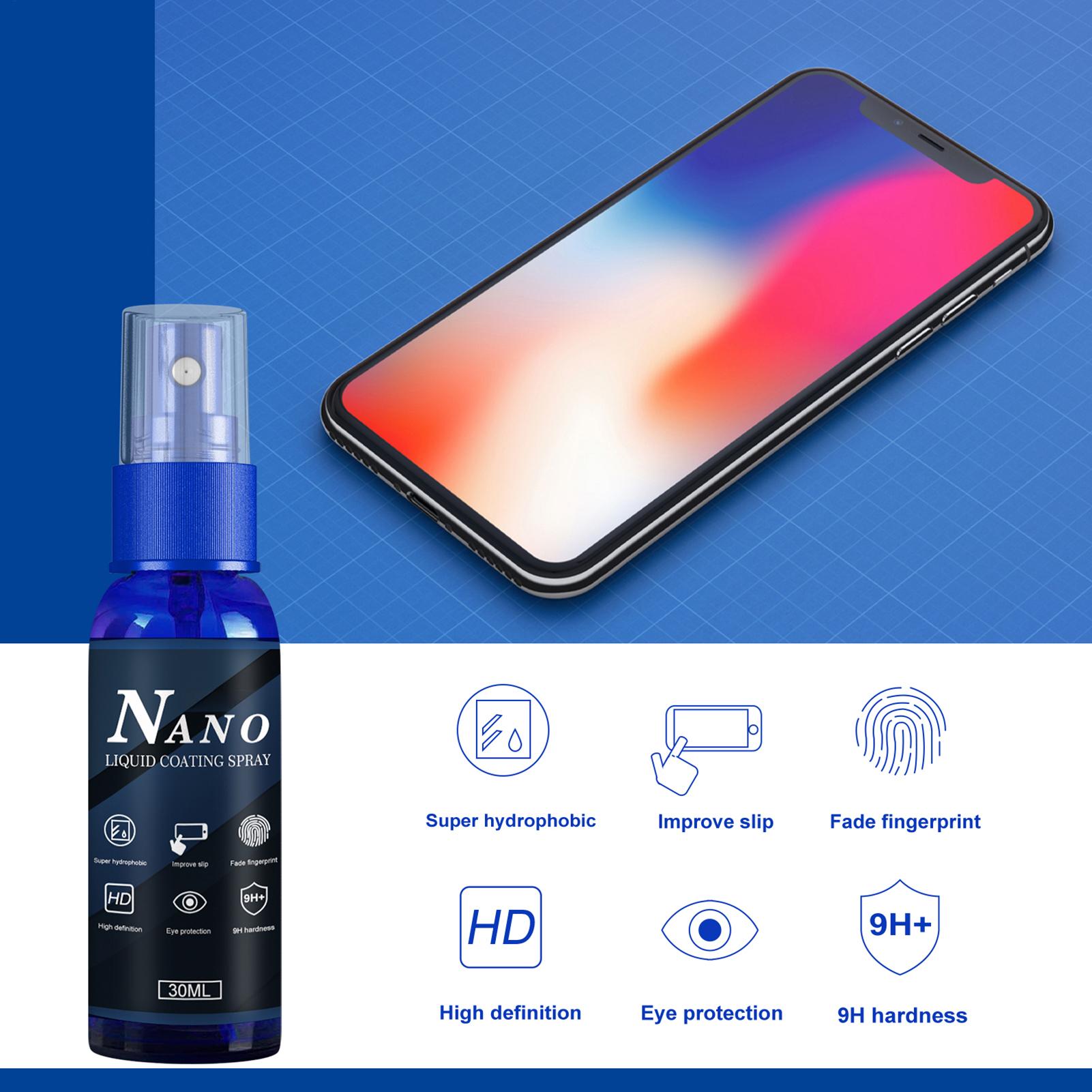 스크린 보호 스프레이 액체 보호제 스크린 필름 소유성  - Oleophobic Coating Spray 리뷰 및 가격