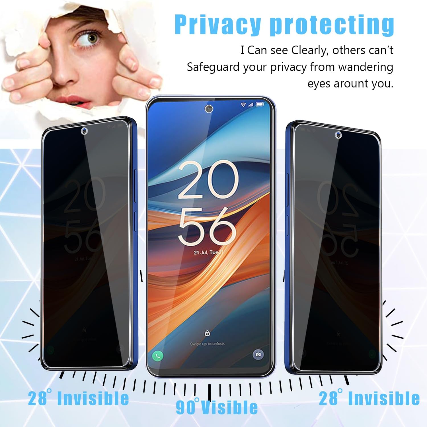 [2팩] TCL 50 5G 프라이버시 필터 강화유리 필 - Privacy Filter 2Pack 리뷰 및 가격